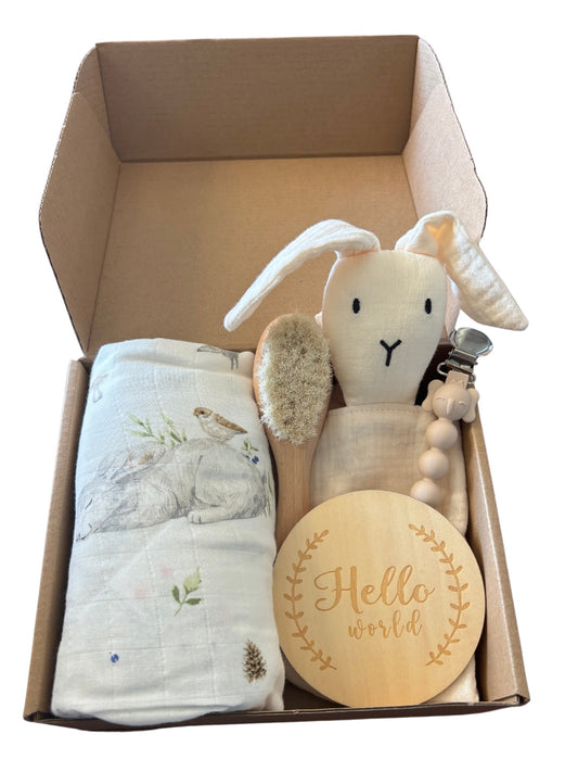 Newborn Baby Gift Box- Neutral Bunny