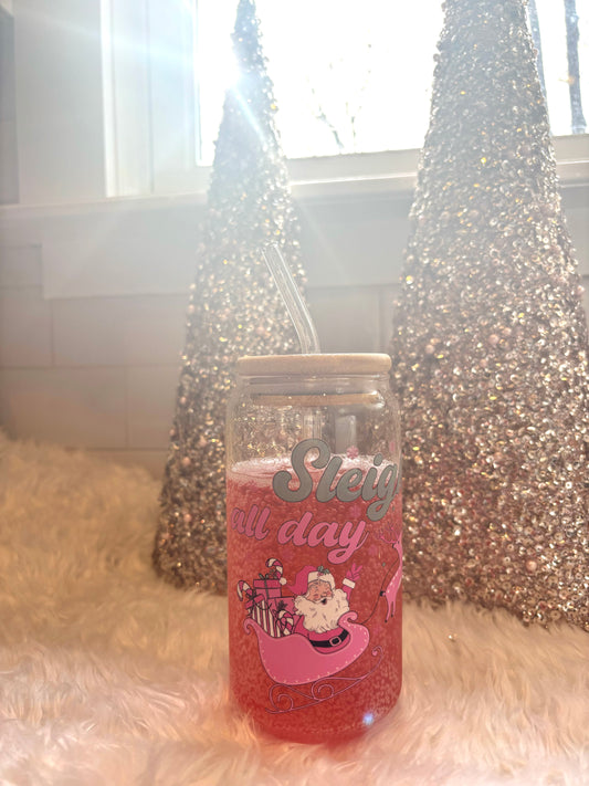 Sleigh All Day Glass Cup