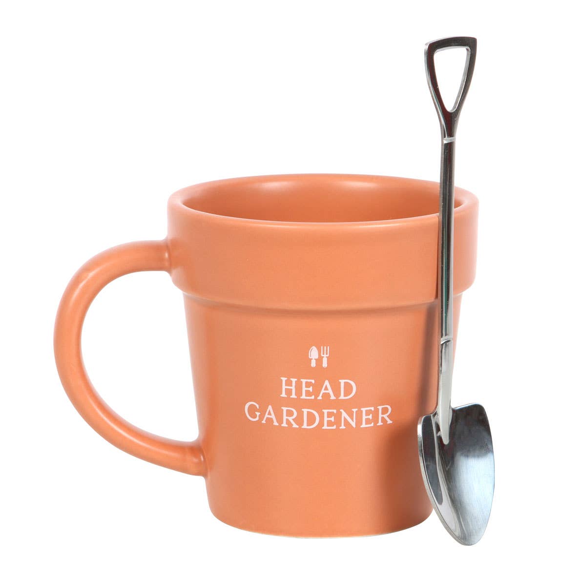 Head Gardener Plant Pot Mug and Spoon