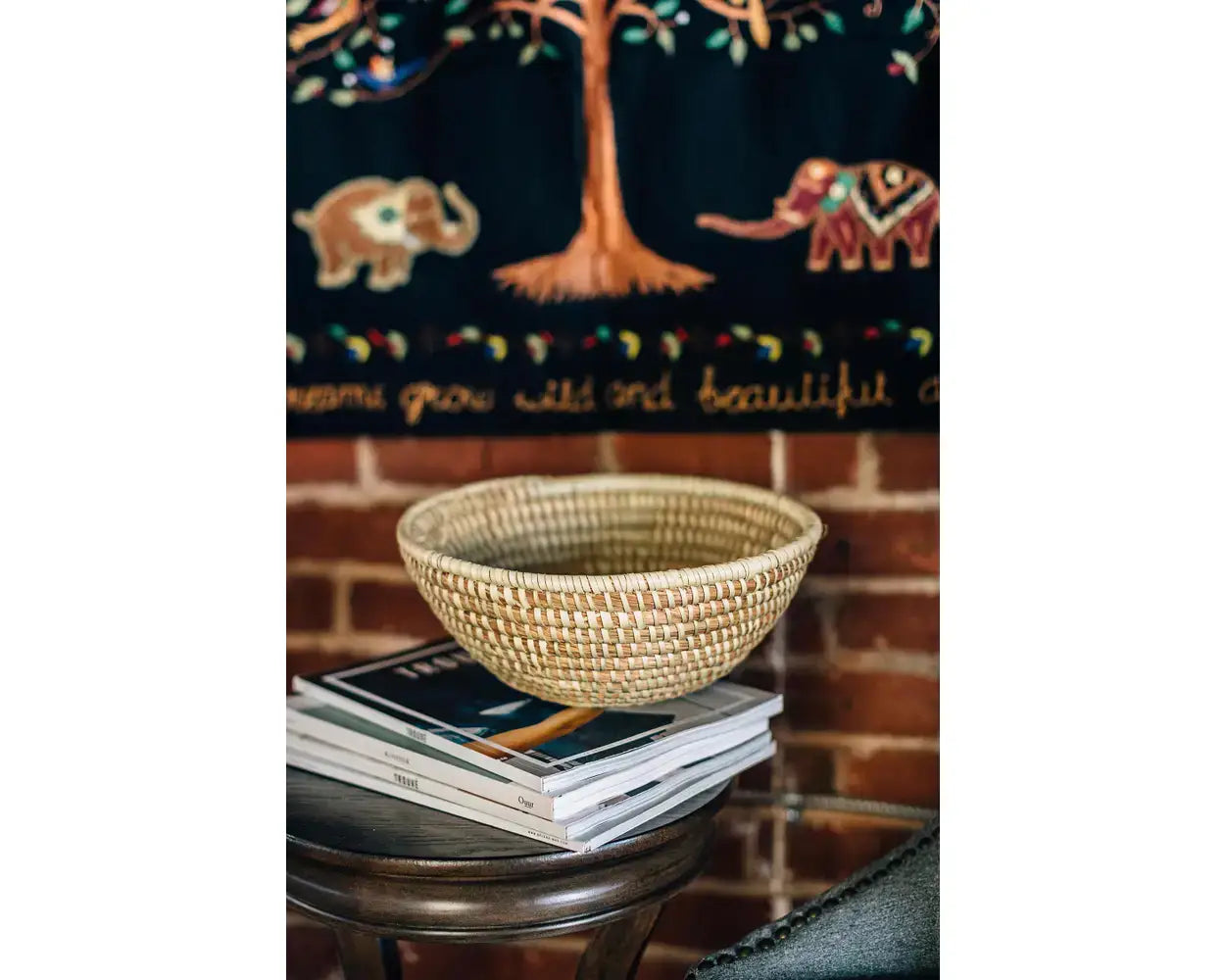 Large Kaisa Grass Basket Bowl
