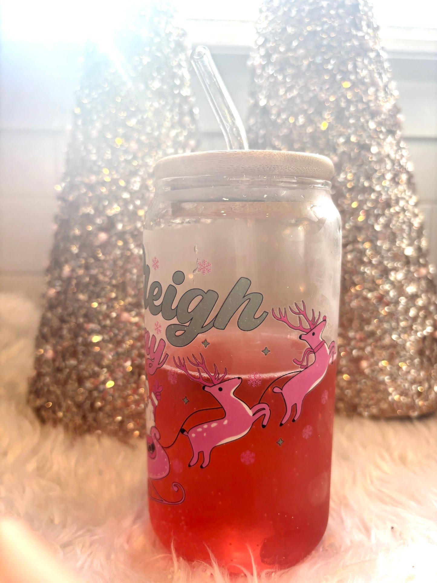 Sleigh All Day Glass Cup