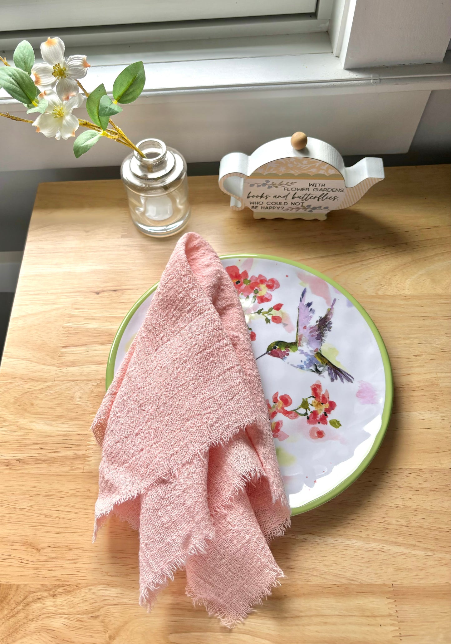 Cheesecloth Napkin Set of 4 in Whimsy Pink