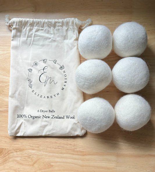 Organic New Zealand Wool Dryer Balls