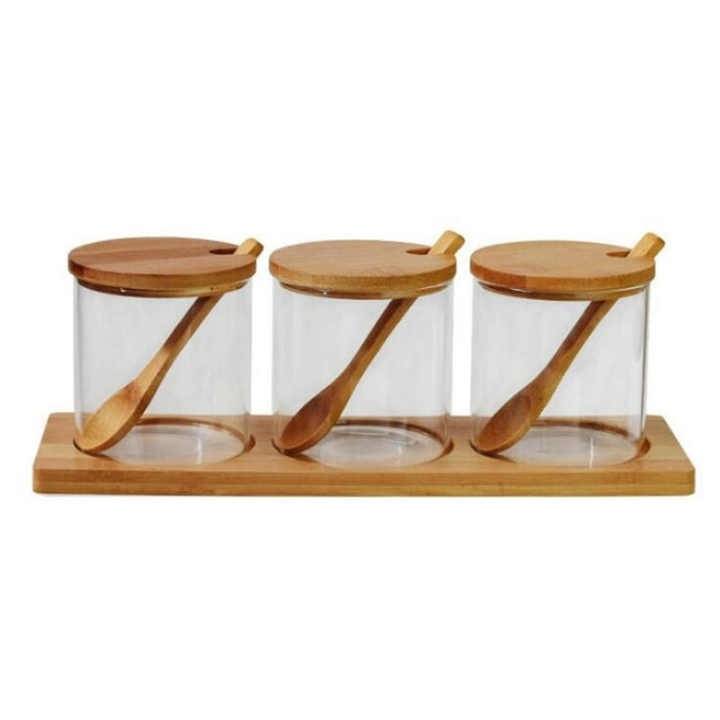 3 Piece Glass Jar Set