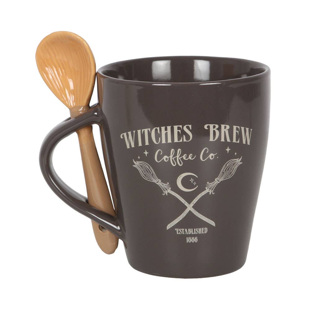 Witches Brew Coffee Co. Halloween Mug and Spoon Set