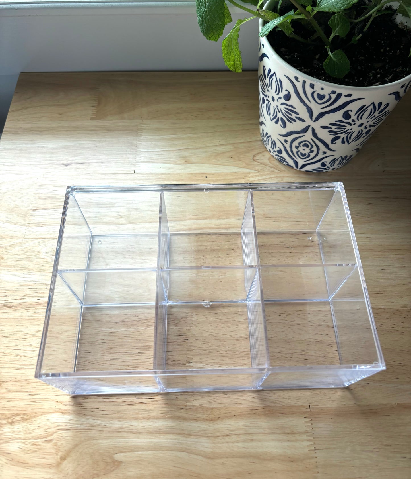 Acrylic Tea Bag Storage Container