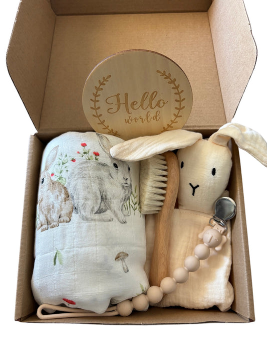 Newborn Baby Gift Box- Neutral Bunny