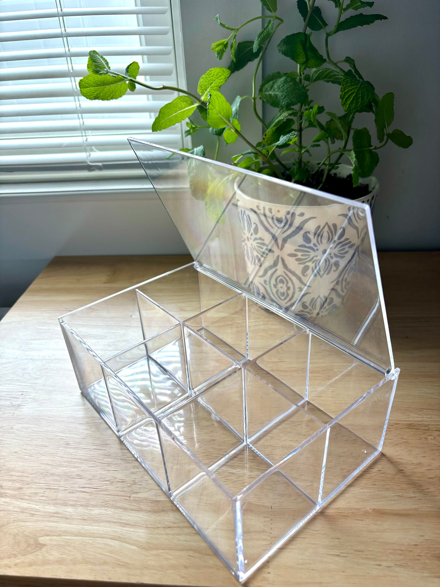 Acrylic Tea Bag Storage Container