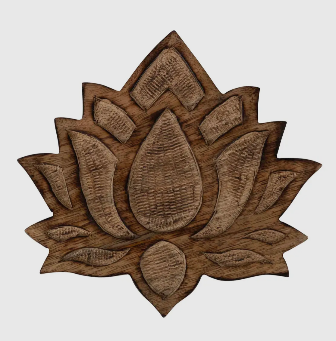 Lotus Blossom Wood Trivet