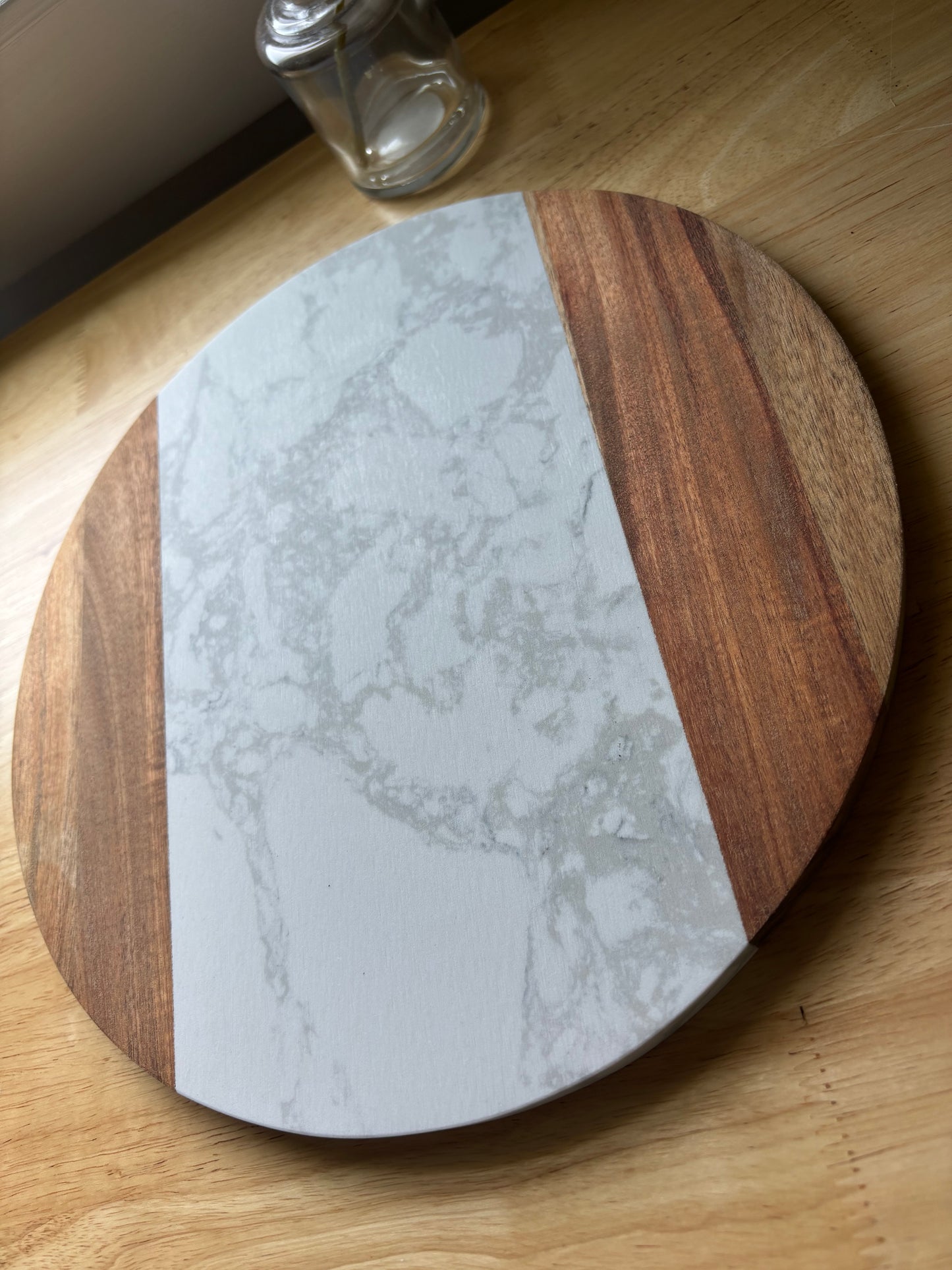 Marble & Wood Cutting Board