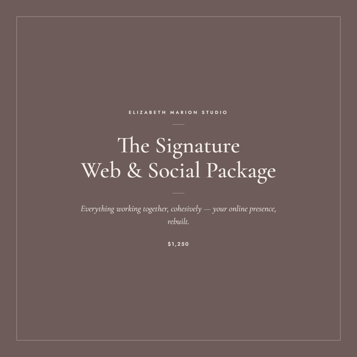 The Signature Web & Social Package